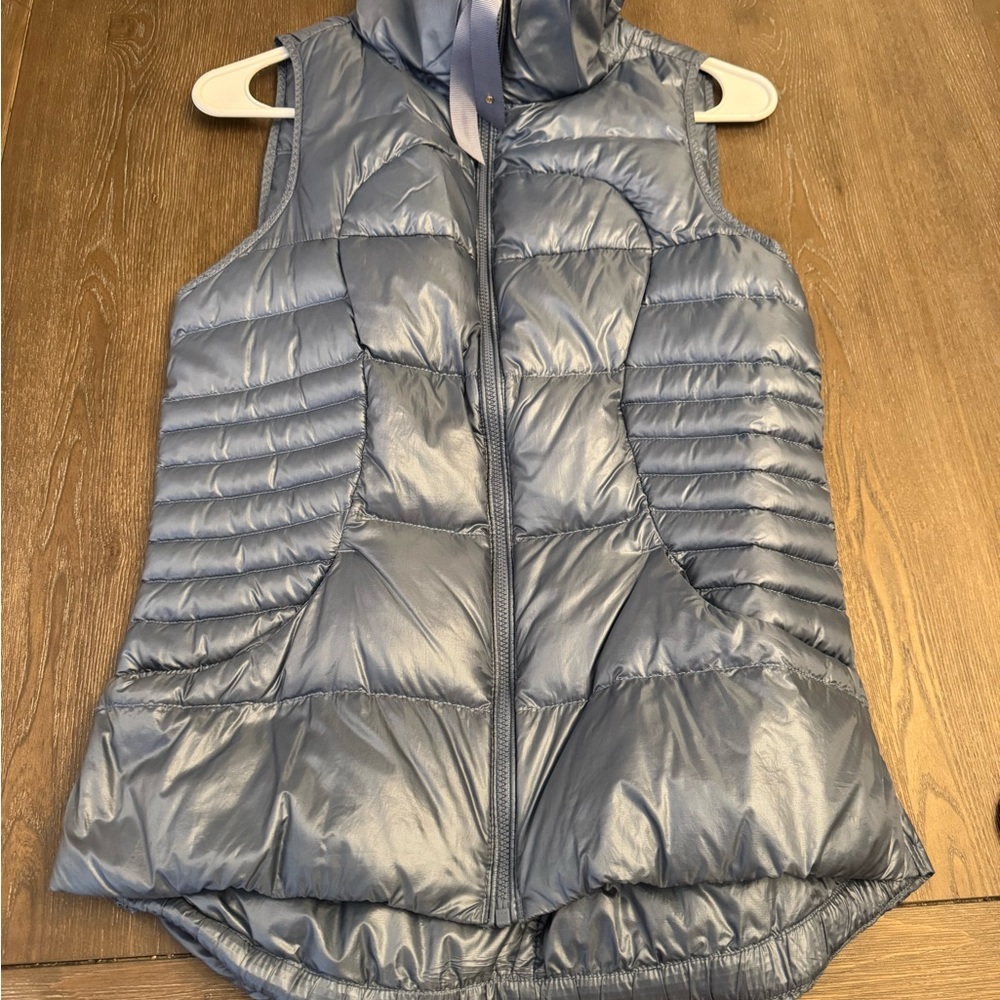 Shiny Blue Puffer Vest